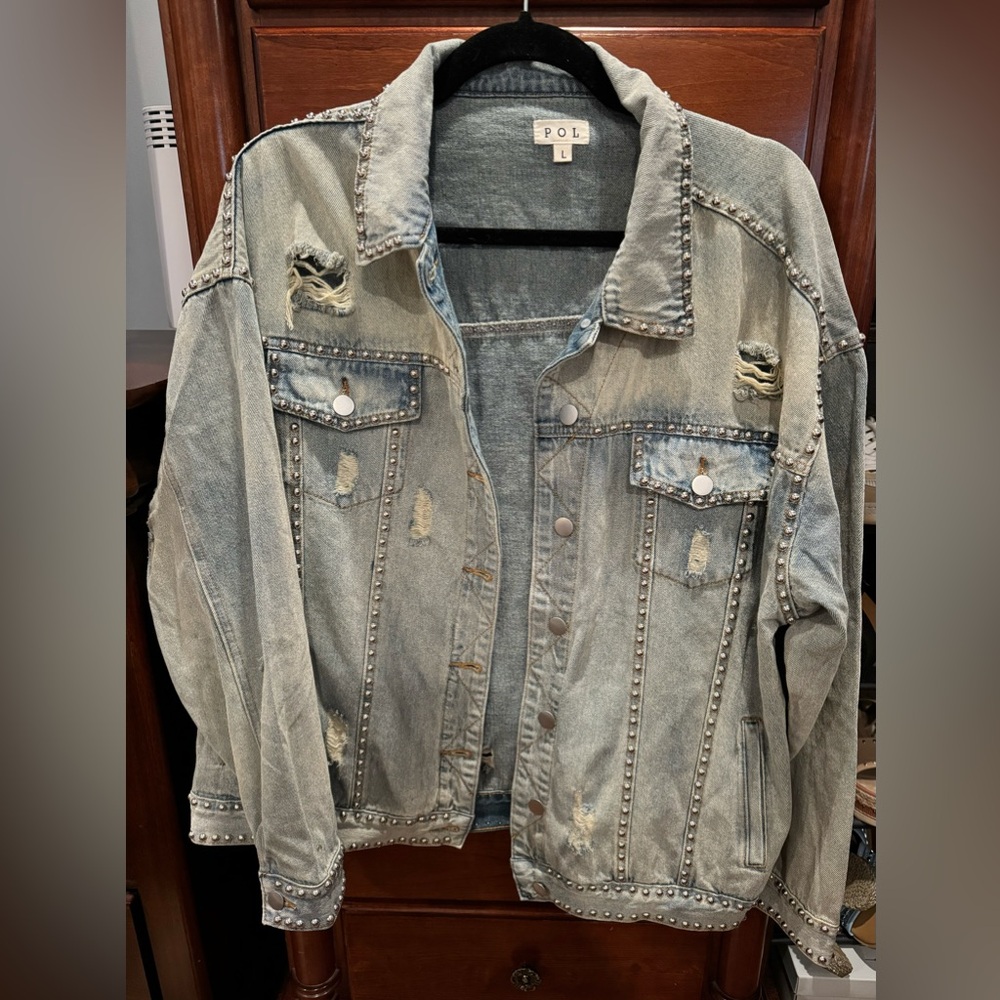 Women’s Denim Studded Jacket
